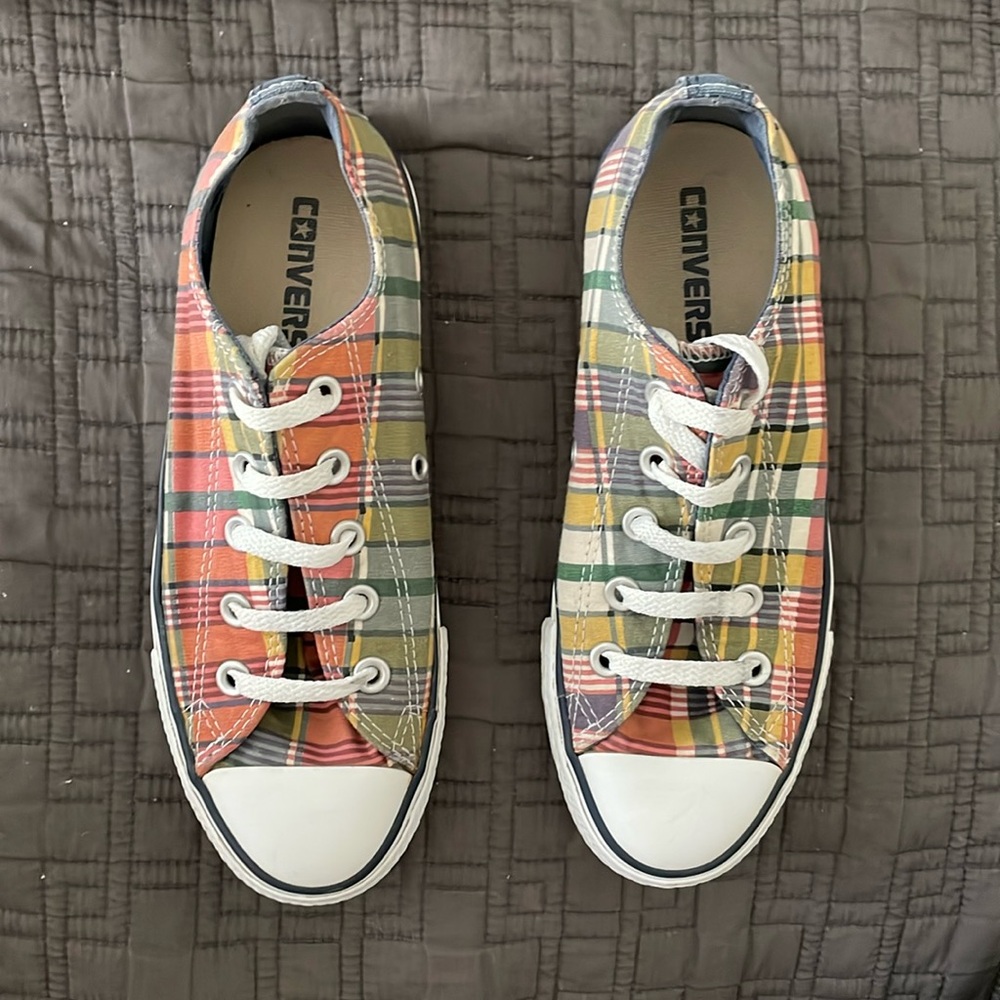 Converse Chuck Taylors All Star Madras Plaid Sneakers - Picture 2 of 14